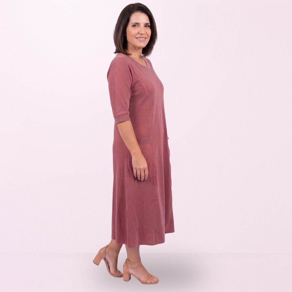 Vestido Helena - Meia Manga 100% Algodão